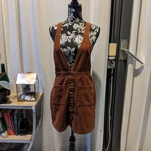 Button up brown corduroy jumper